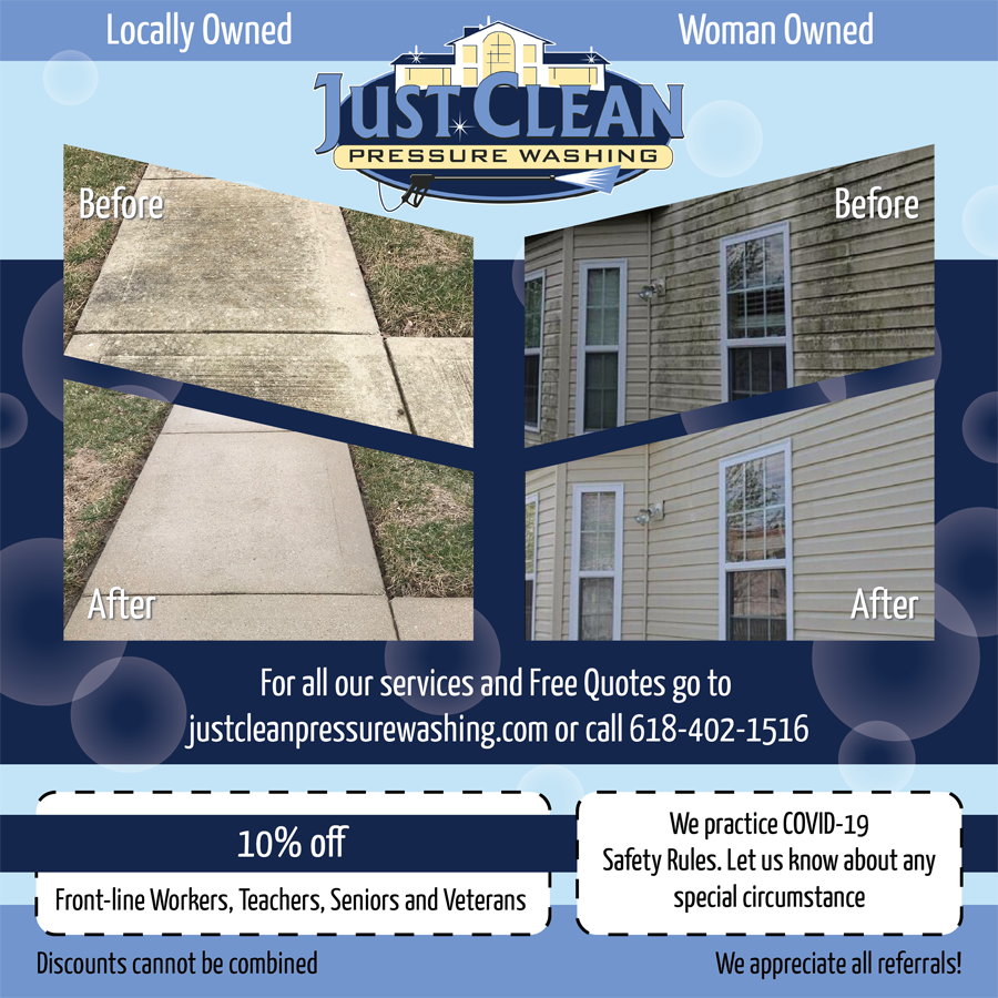 Spring 2021 Special Promotion from Just Clean Pressure Washing