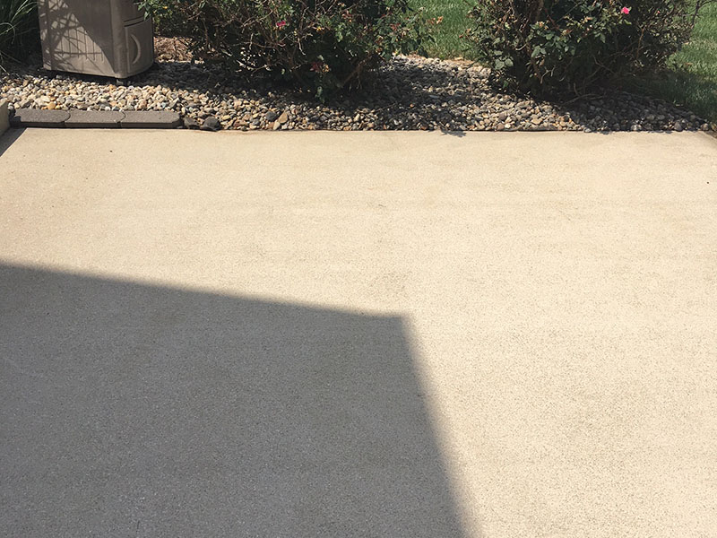 Just Clean Pressure Washing provides quality concrete patio cleaning